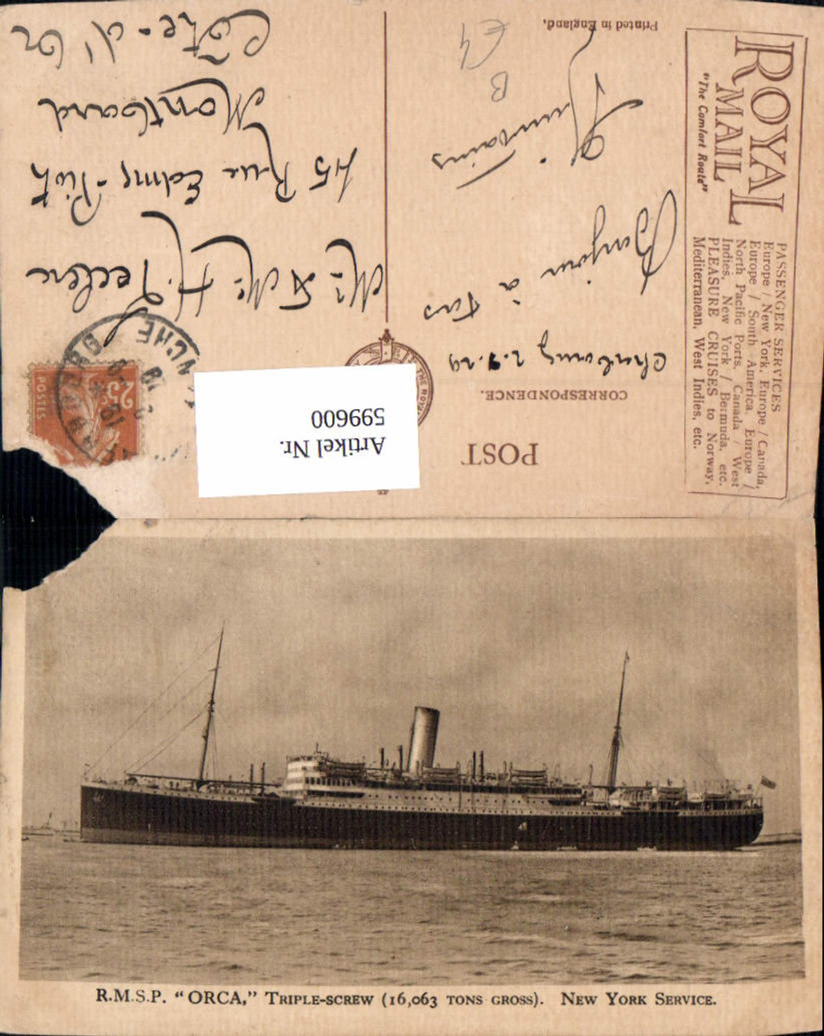 Alte Ansichtskarte – Old Postcard