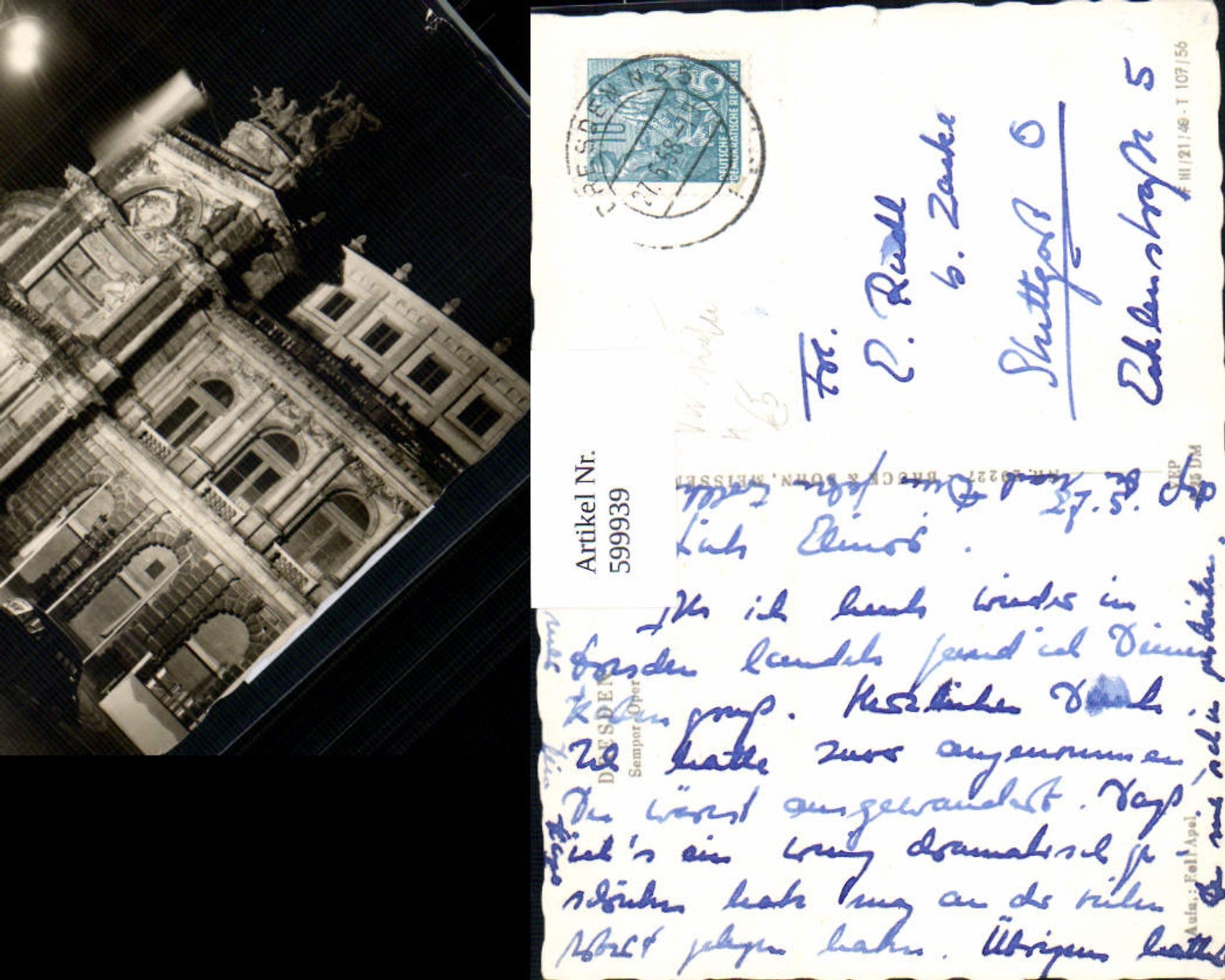 Alte Ansichtskarte – Old Postcard