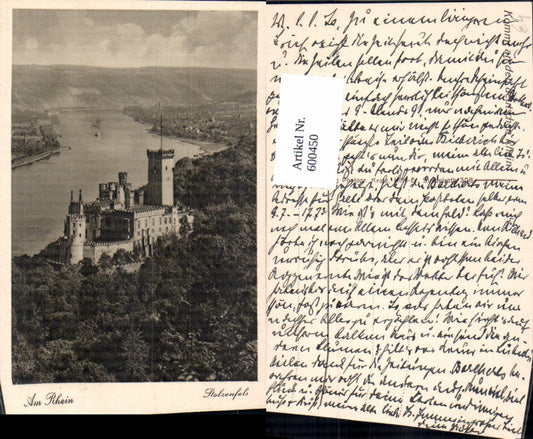 600450,Stolzenfels Burg Schloss Am Rhein