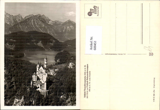 600451,Schloss Neuschwanstein m. Schloss Hohenschwangau Schwangau