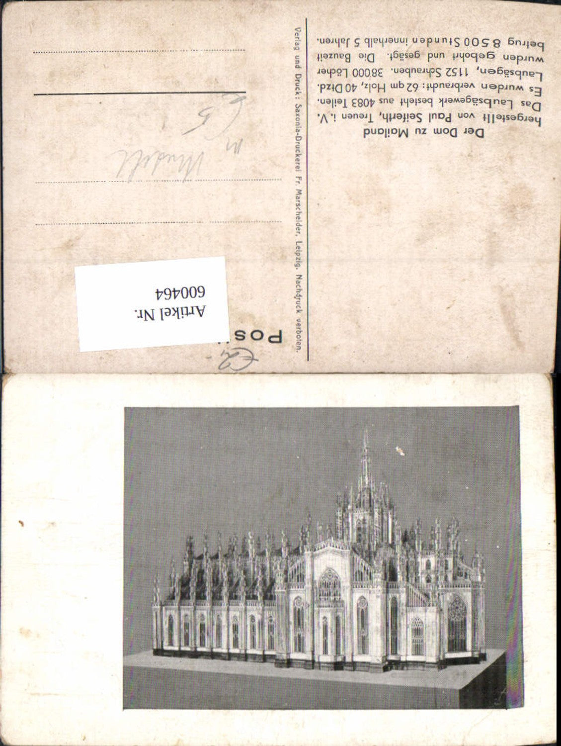 600464,Der Dom zu Mailand Modell
