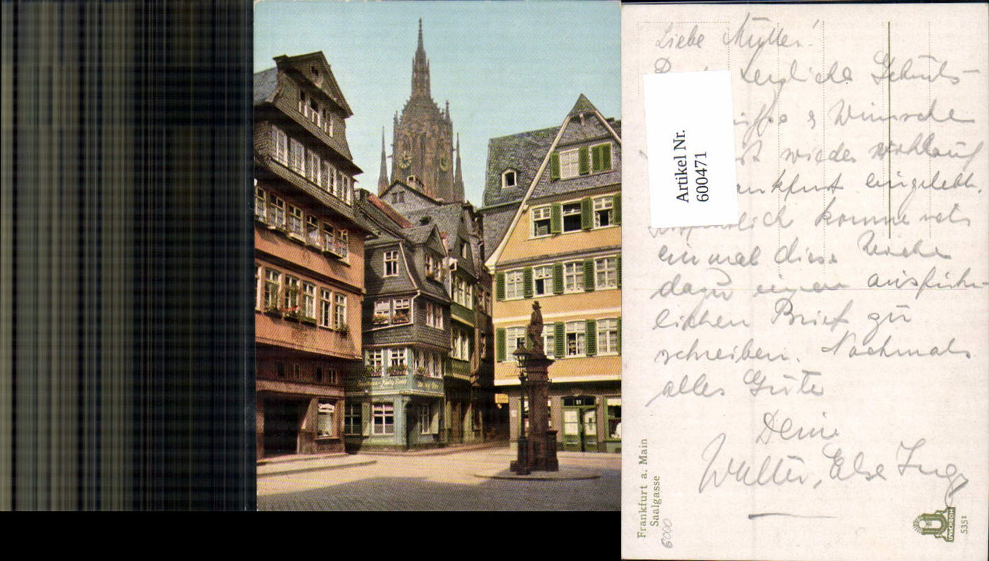 600471,Frankfurt a. Main Saalgasse Statue