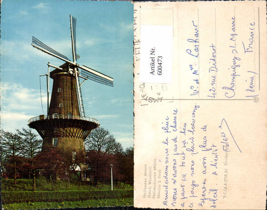 600473,Windmühle Hollandse Molen Dutch Windmill Holland