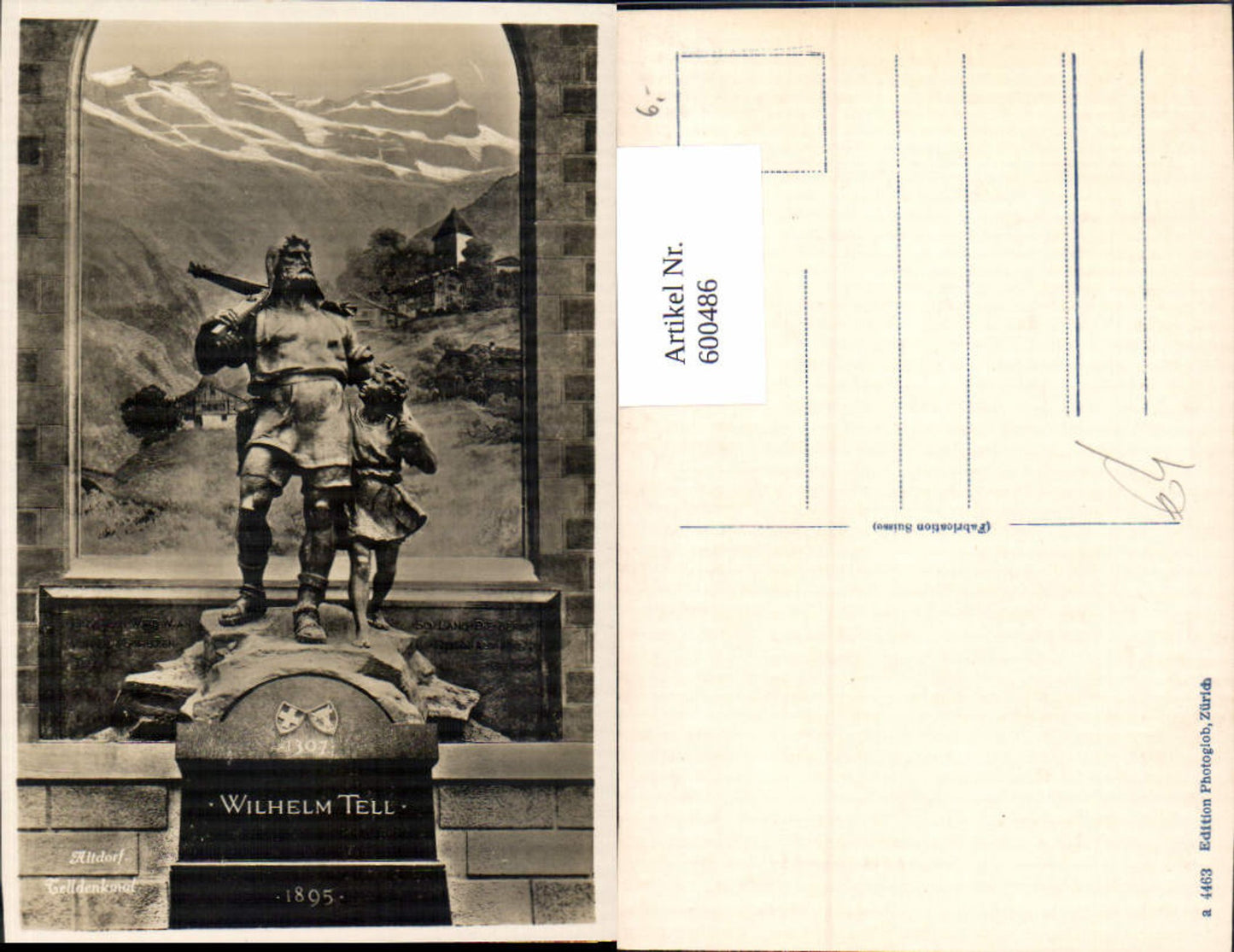 600486,Altdorf Telldenkmal Wilhelm Tell Statue