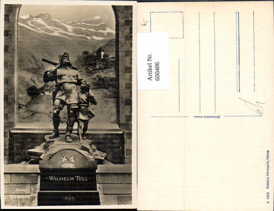 600486,Altdorf Telldenkmal Wilhelm Tell Statue