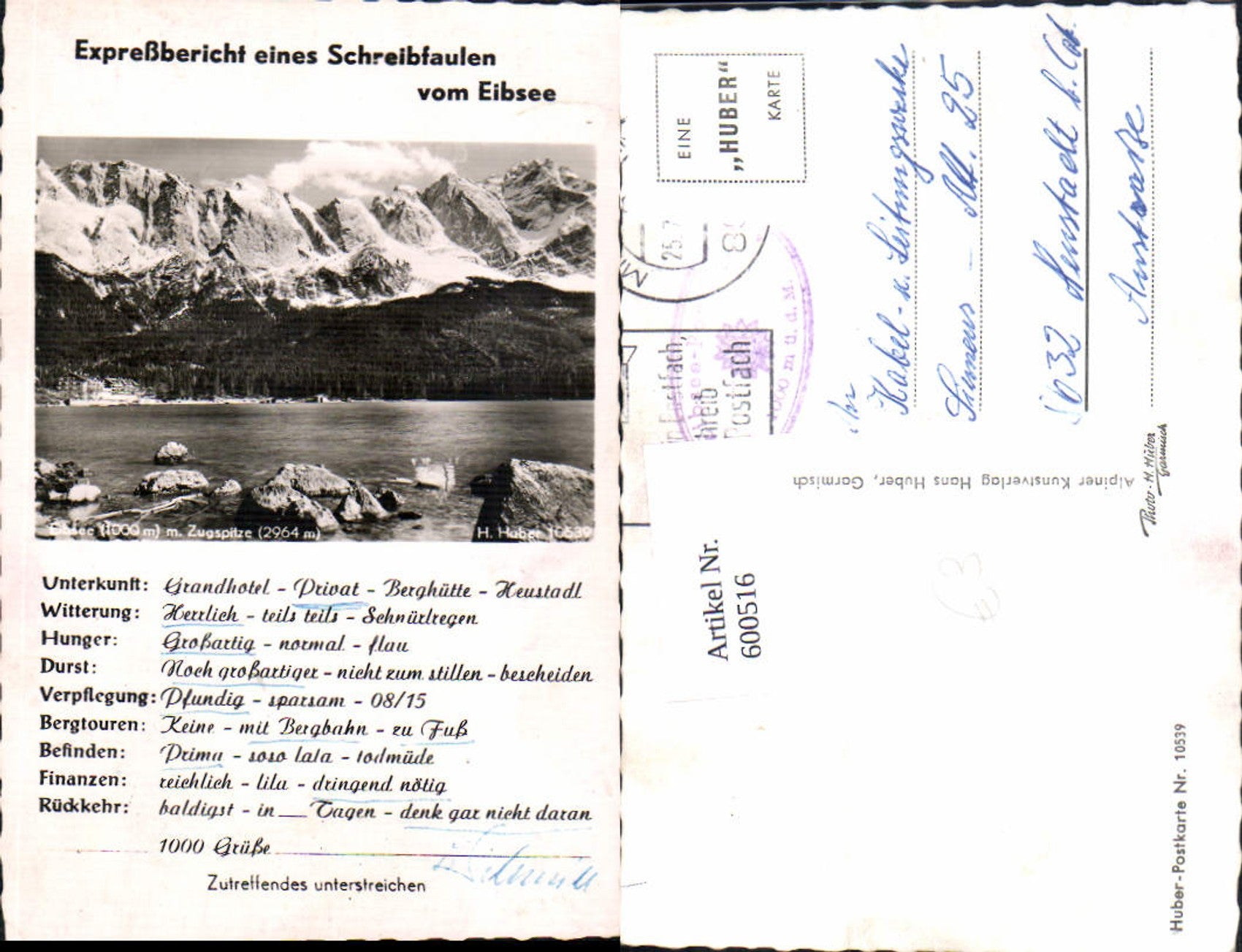 Alte Ansichtskarte – Old Postcard