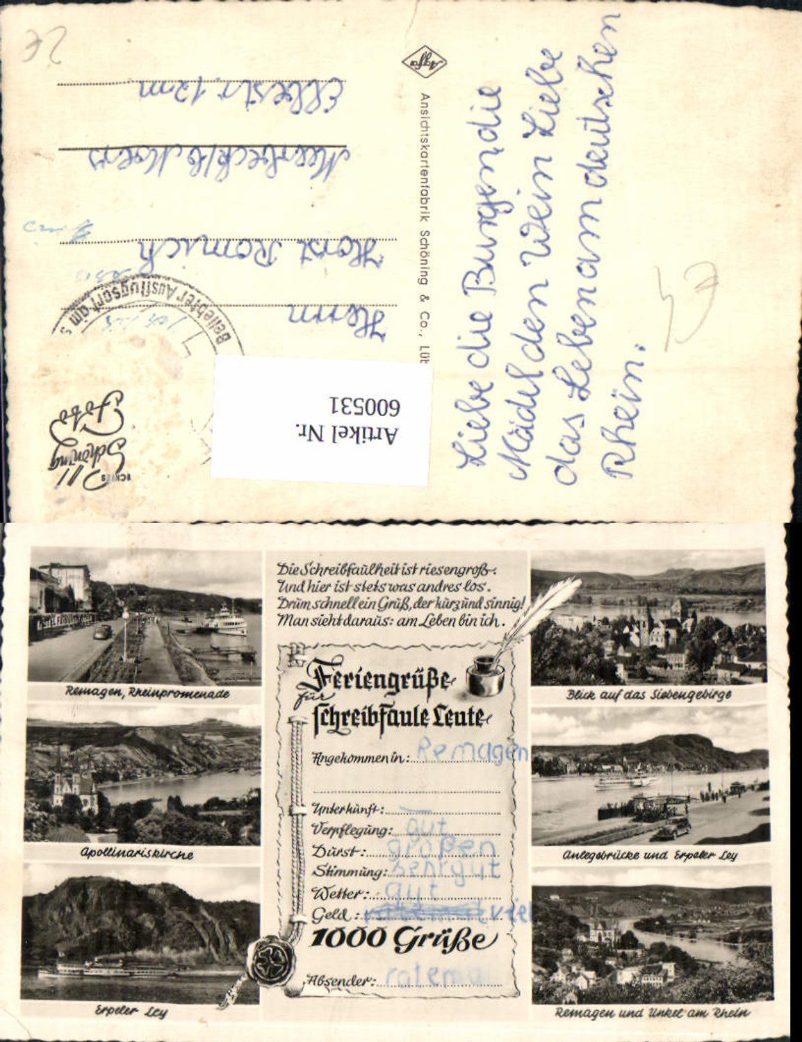 Alte Ansichtskarte – Old Postcard