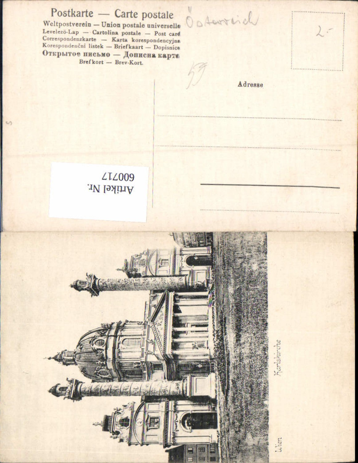 Alte Ansichtskarte – Old Postcard