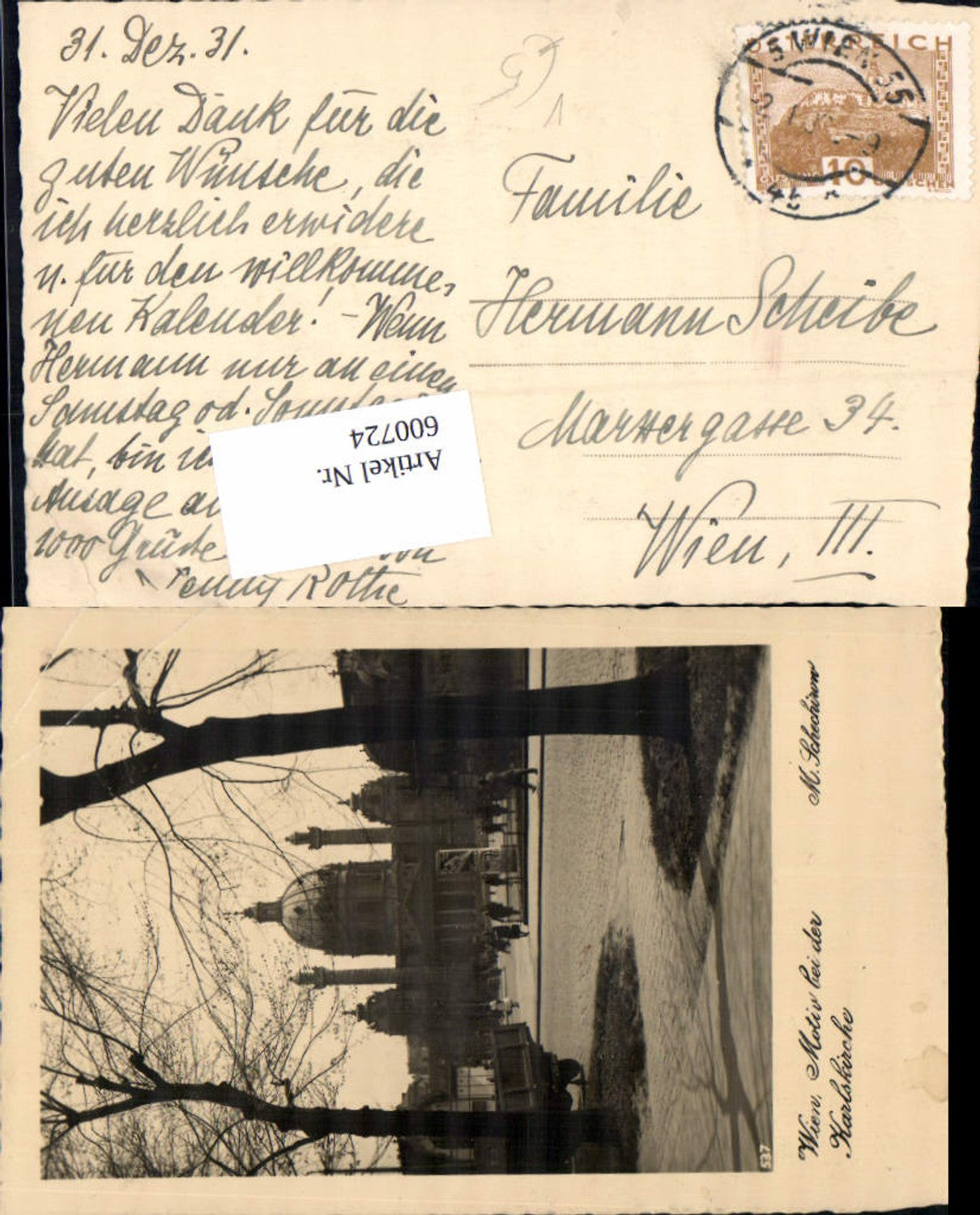 Alte Ansichtskarte – Old Postcard