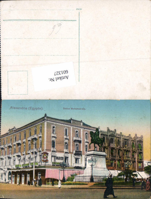 601327,Egypt Alexandrie Alexandria Statue Mohamed aly