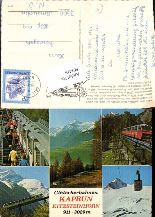 601419,Zell am See Gletscherdrache Kaprun Kitzsteinhorn Standseilbahn