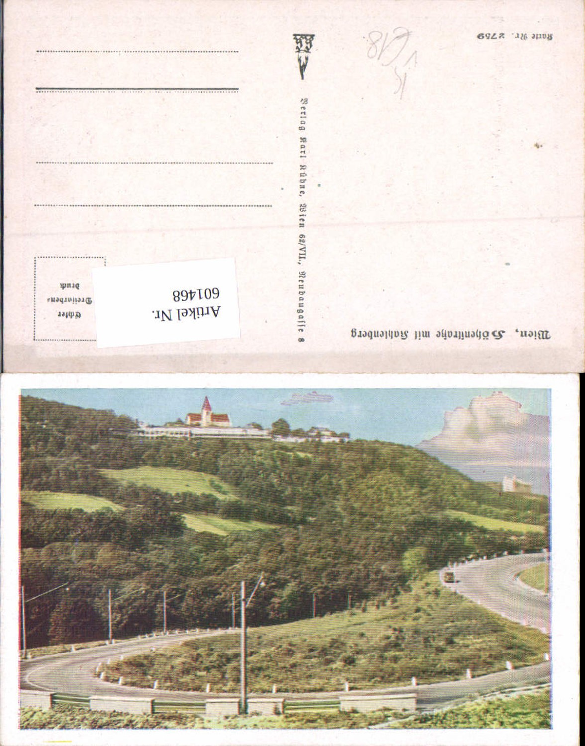 601468,Deutscher Schulverein 2759 Wien Döbling Kahlenberg Höhenstraße