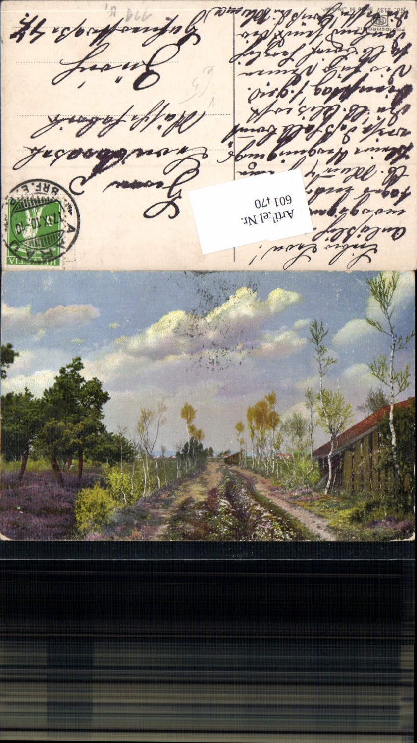 601470, Photochromie Nenke &amp; Ostermaier 2137-96 Dachau Weg Dorf