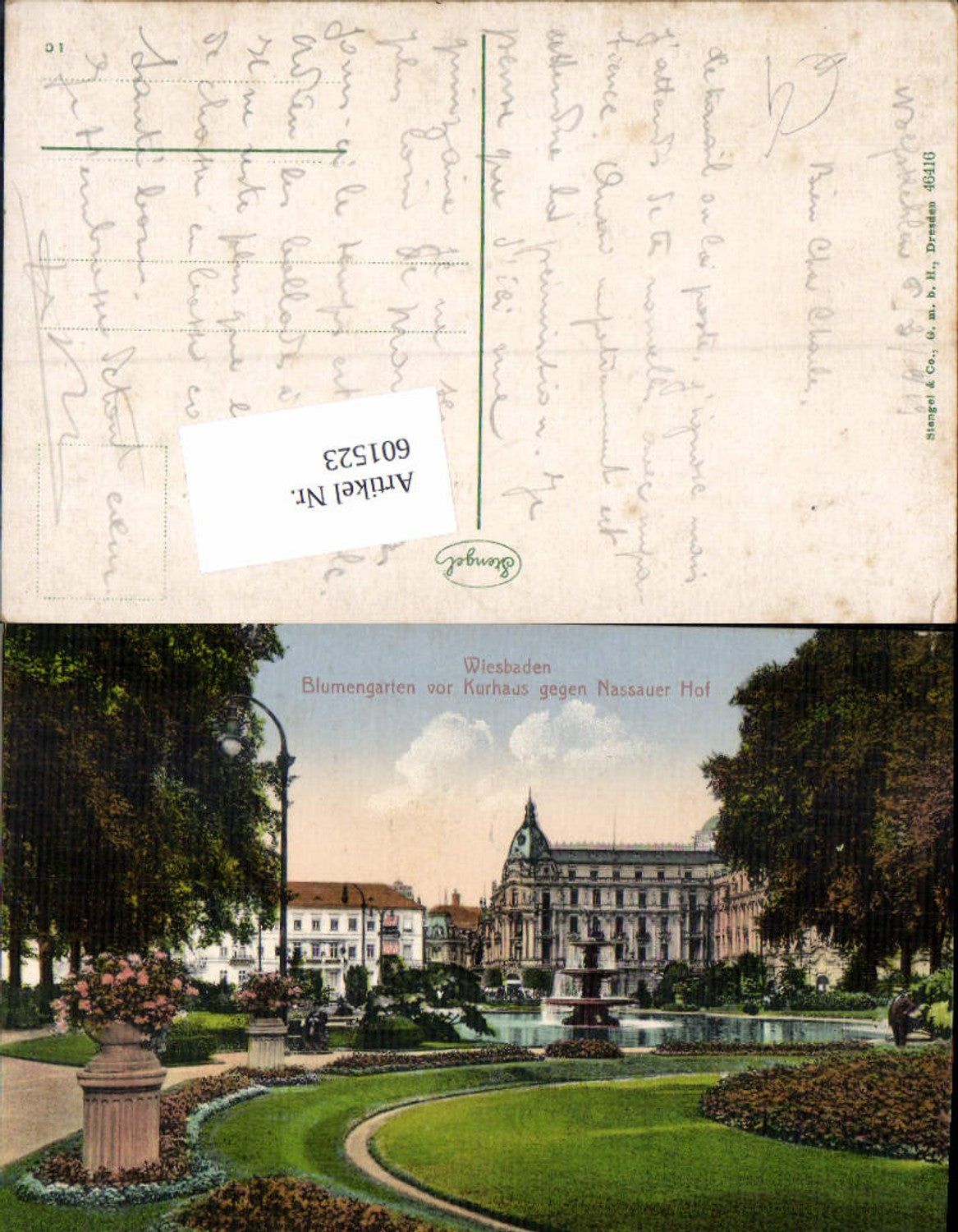 601523,Wiesbaden Nassauer Hof Blumengarten