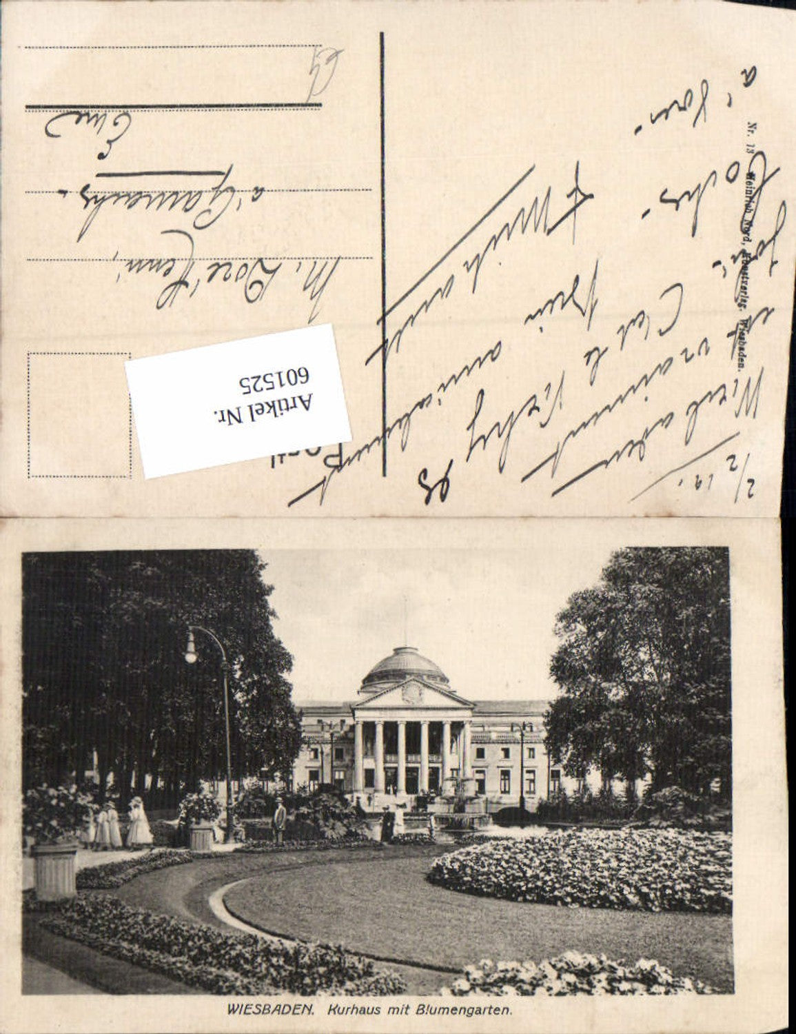 601525,Wiesbaden Kurhaus Blumengarten