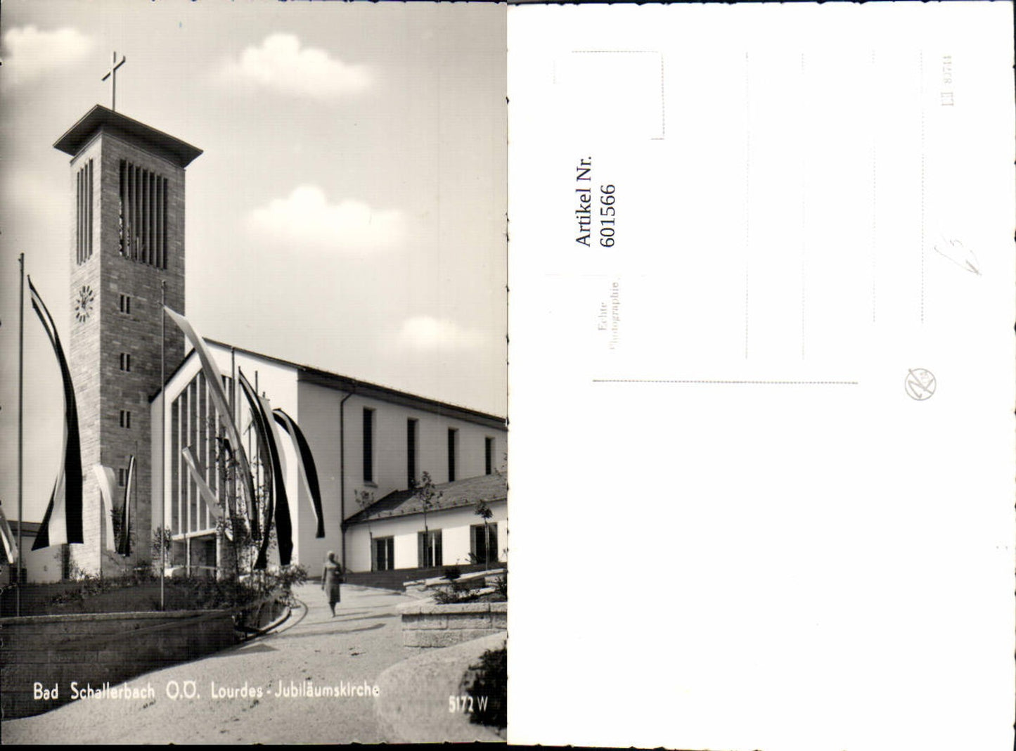 601566,Foto Ak Bad Schallerbach Lourdes-Jubiläumskirche Kirche