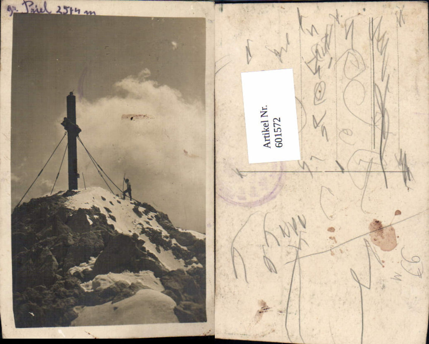 601572,Großer Priel Gipfelkreuz b. Hinterstoder Grünau i. Almtal