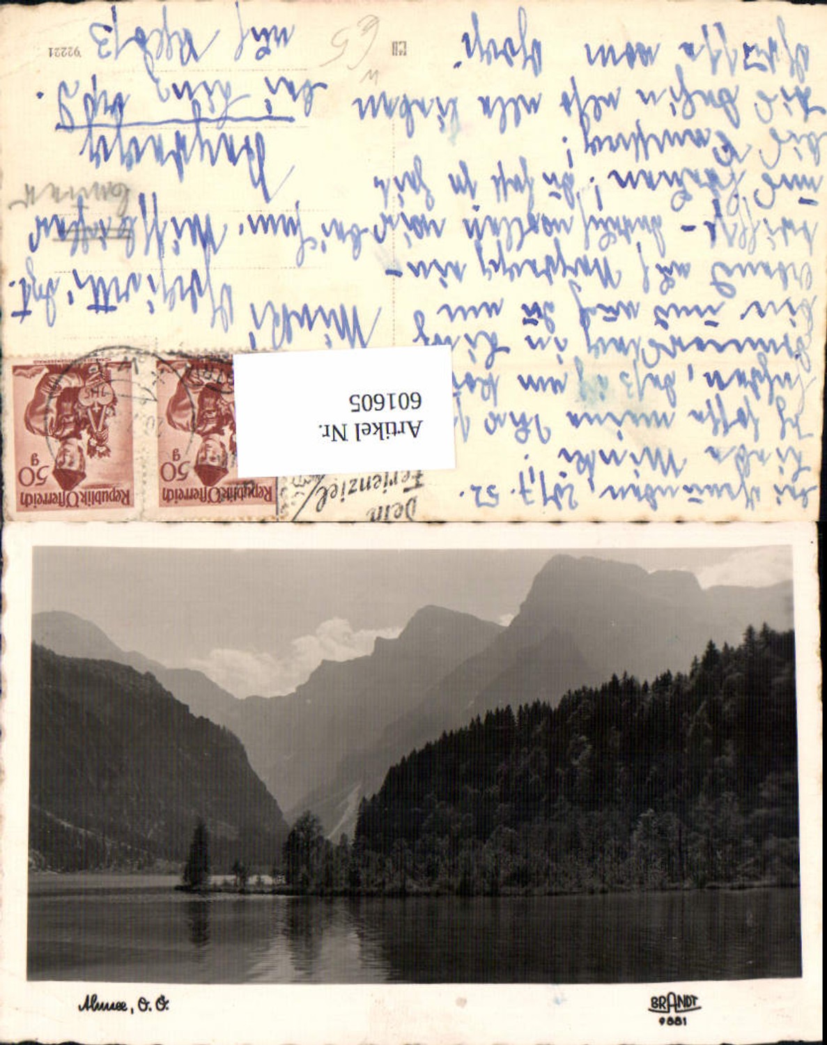 601605,Almsee Grünau pub F. E. Brandt 9881