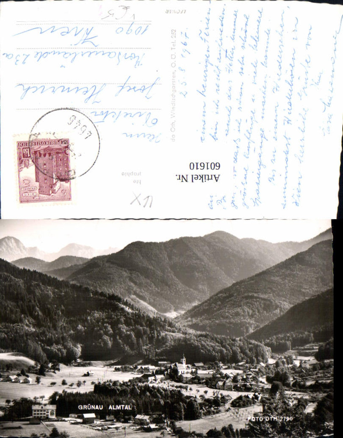 601610,Foto Ak Grünau Almtal Ansicht pub Foto Oth 2790