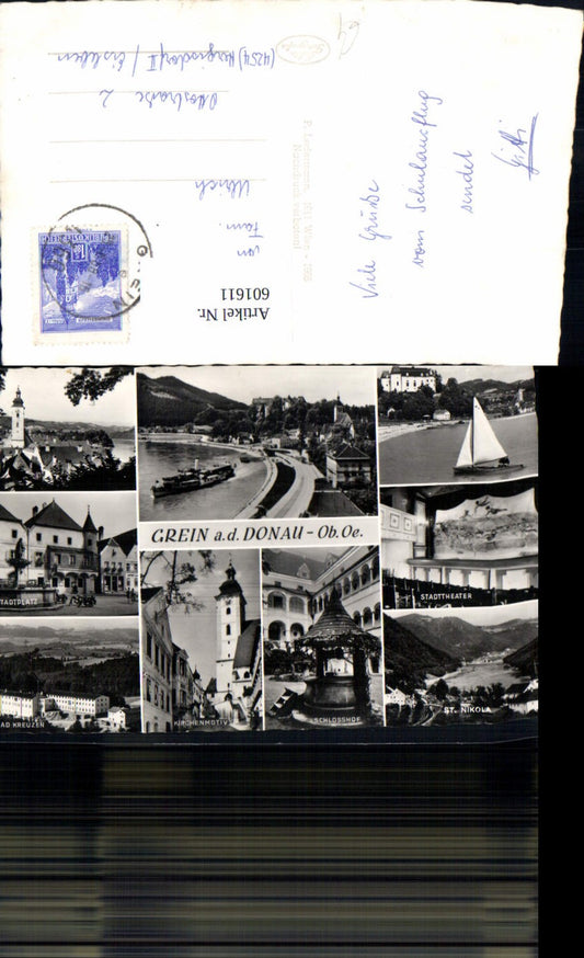 601611,Mehrbild Ak Grein a.d . Donau Stadttheater Schiff Dampfer St Nikola