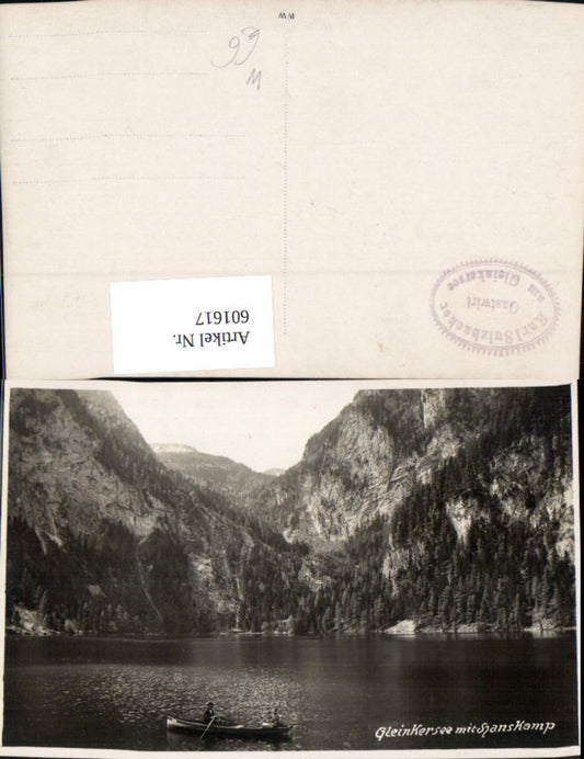 601617,Gleinkersee m. Spanskamp Ruderboot Boot Spital am Pyhrn