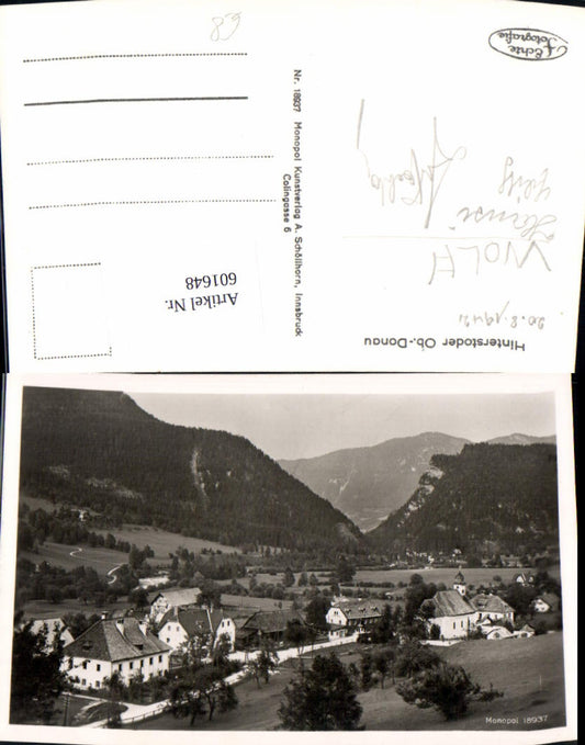 601648,Foto Ak Hinterstoder Ansicht