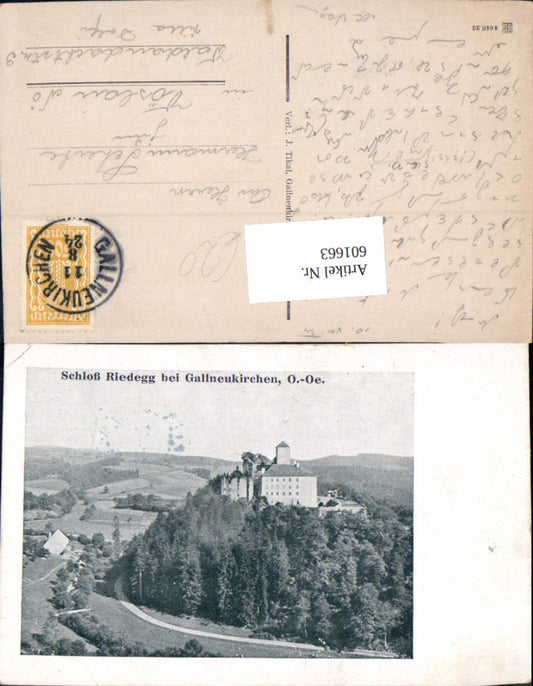 601663,Schloss Riedegg b. Gallneukirchen 1924