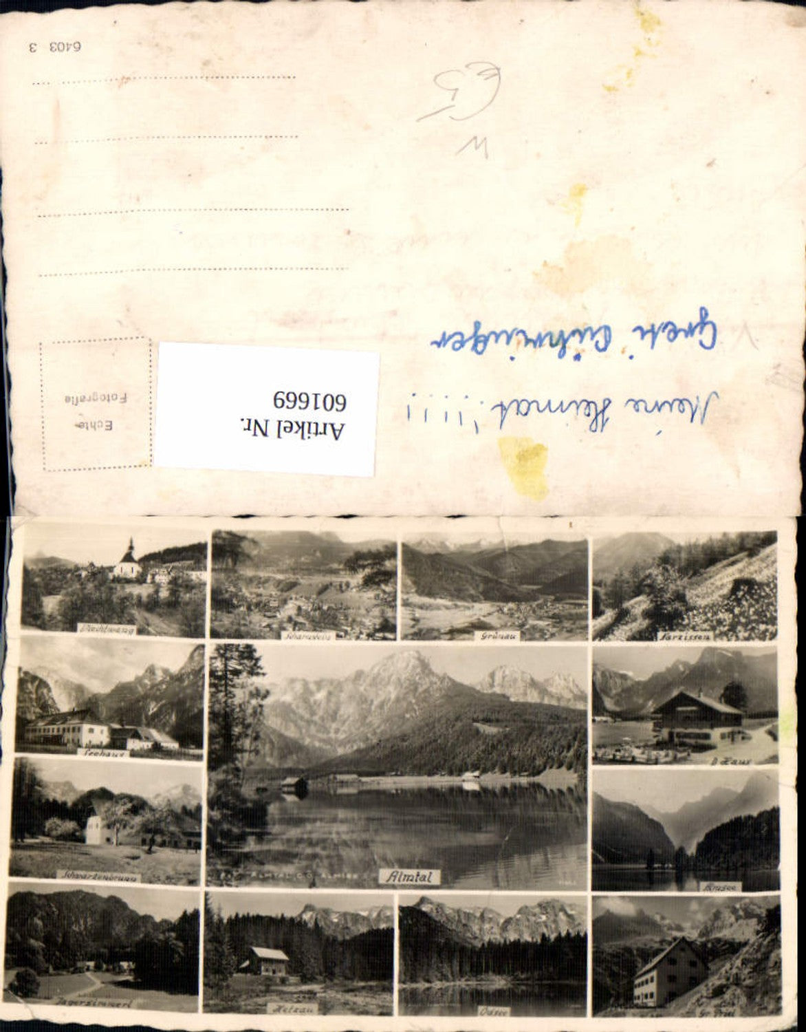 601669,Mehrbild Ak Almtal Grünau i. Almtal Viechtwang Seehaus Ödsee