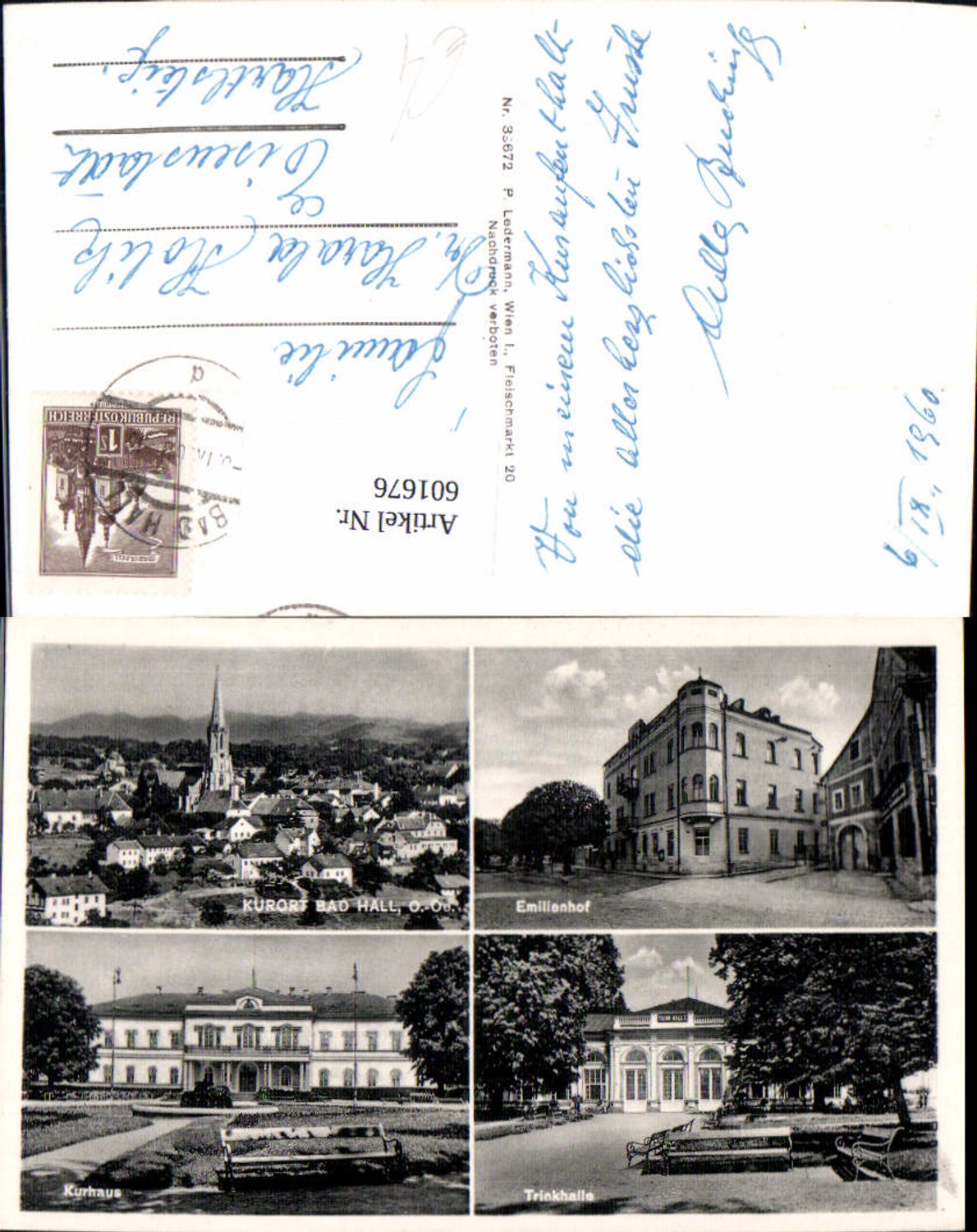 601676,Mehrbild Ak Bad Hall Emilienhof Trinkhalle