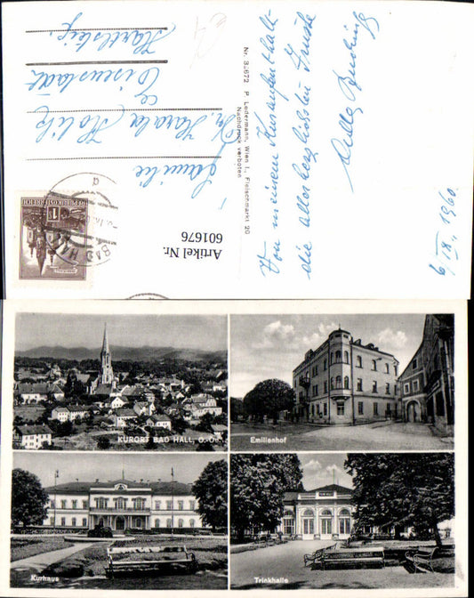 601676,Mehrbild Ak Bad Hall Emilienhof Trinkhalle