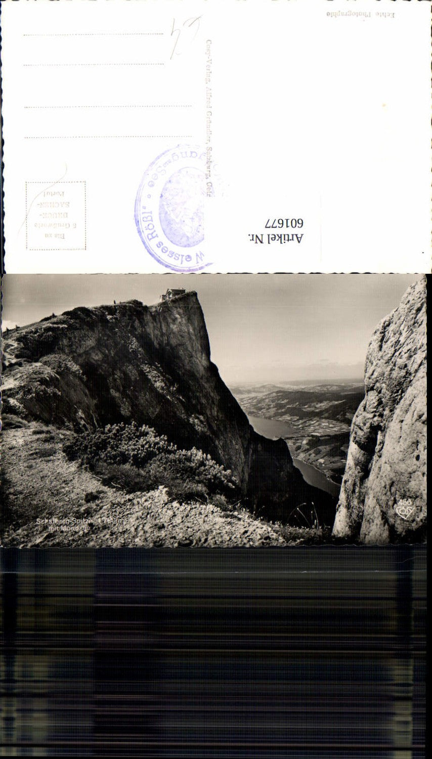 601677,Foto Ak Schafberg Spitze m. Mondsee St Wolfgang a. See