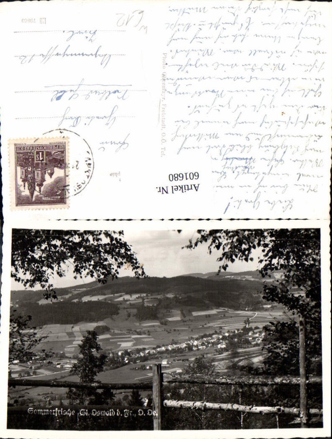 601680,Foto Ak St Oswald b. Freistadt Totale