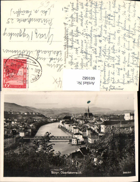 601682,Foto Ak Steyr Ansicht Bahnpost Kleinreifling St Valentin