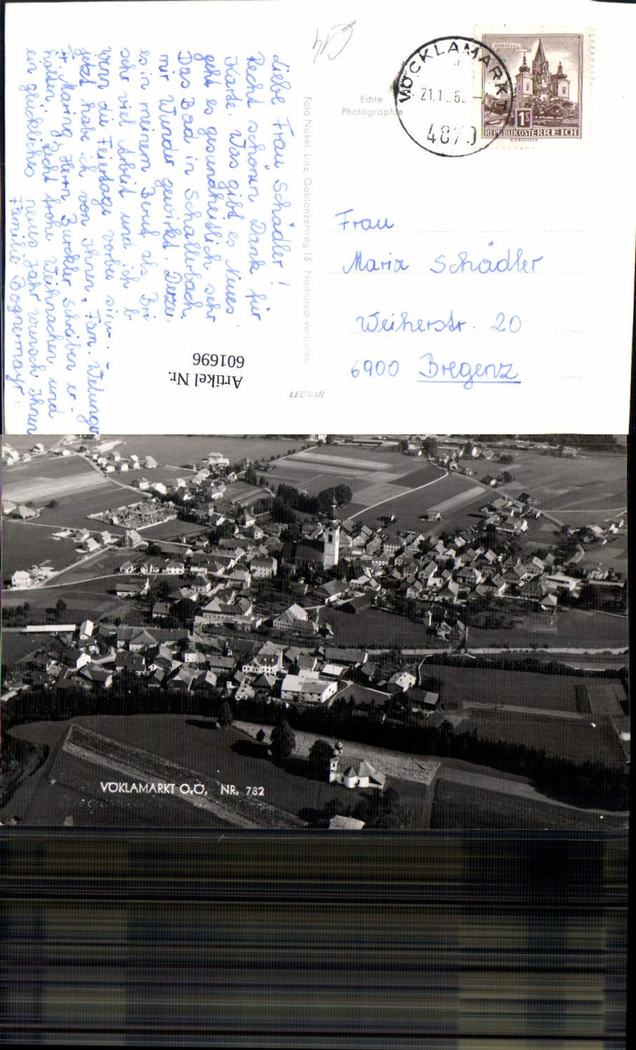 601696,Foto Ak Luftbild Vöcklamarkt