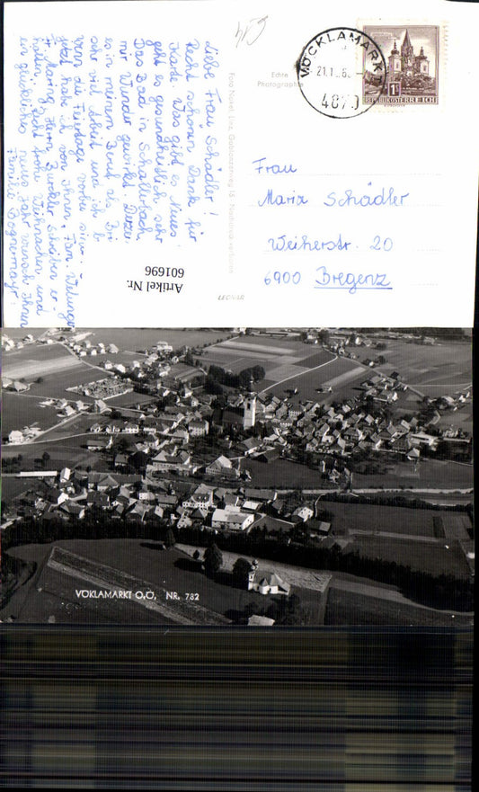 601696,Foto Ak Luftbild Vöcklamarkt