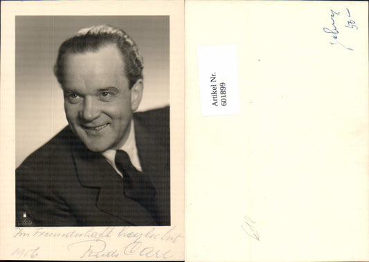 601899,Autogrammkarte Schauspieler Rudolf Carl Autogramm