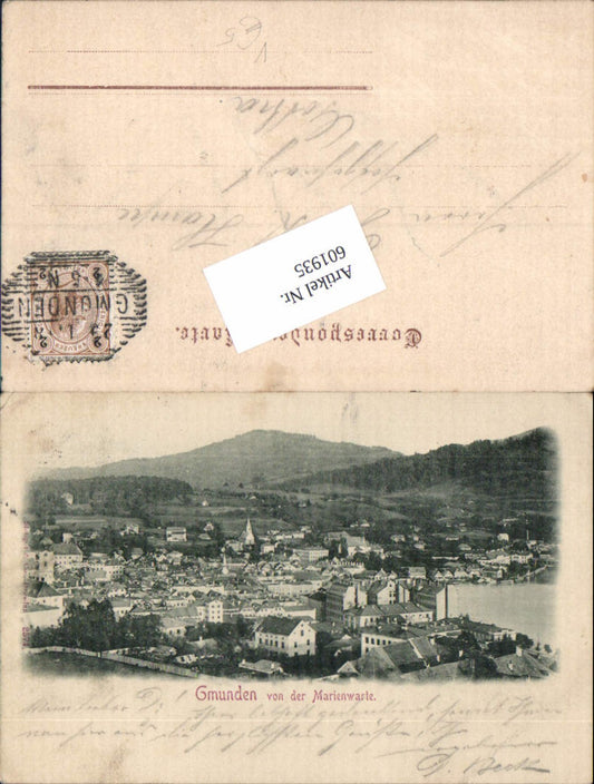 601935,Gmunden am Traunsee von der Marienwarte pub Stengel & Co. 2574