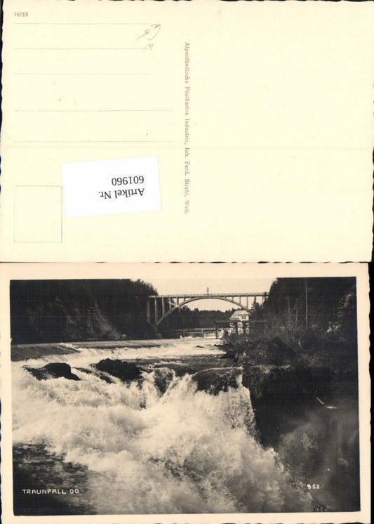 601960,Gmunden am Traunsee Traunfall b. Roitham Brücke