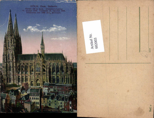 602003,Köln am Rhein Cöln Dom Südseite