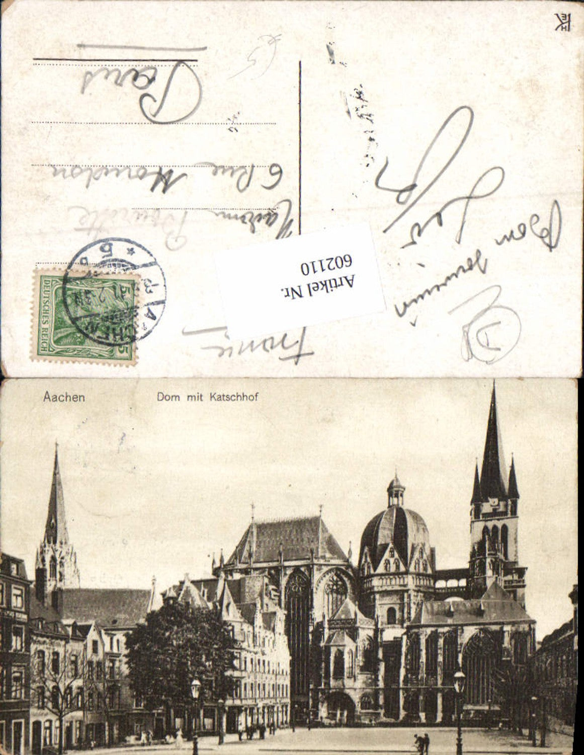 602110,Aachen Katschhof Dom