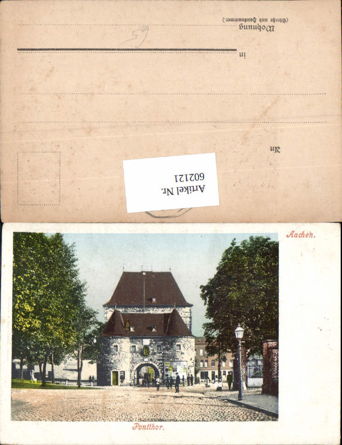 602121,Aachen Pontthor Straßenansicht