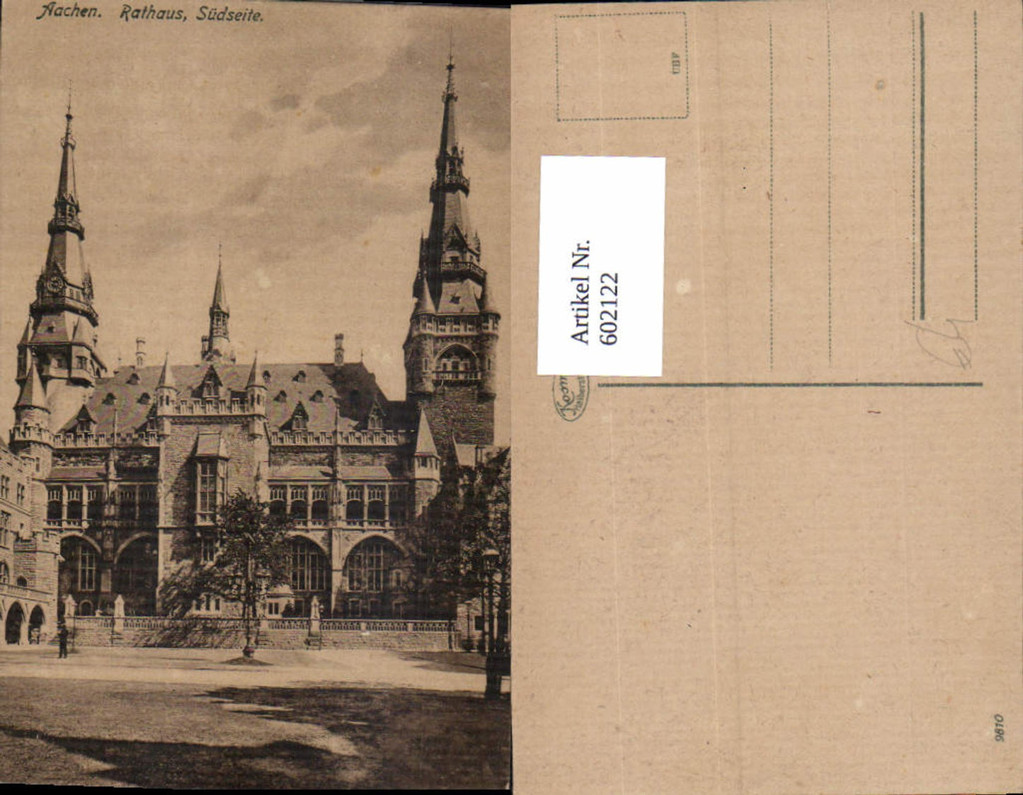602122,Aachen Rathaus Südseite