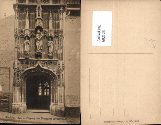 602123,Aachen Dom Eingang Kreuzgang