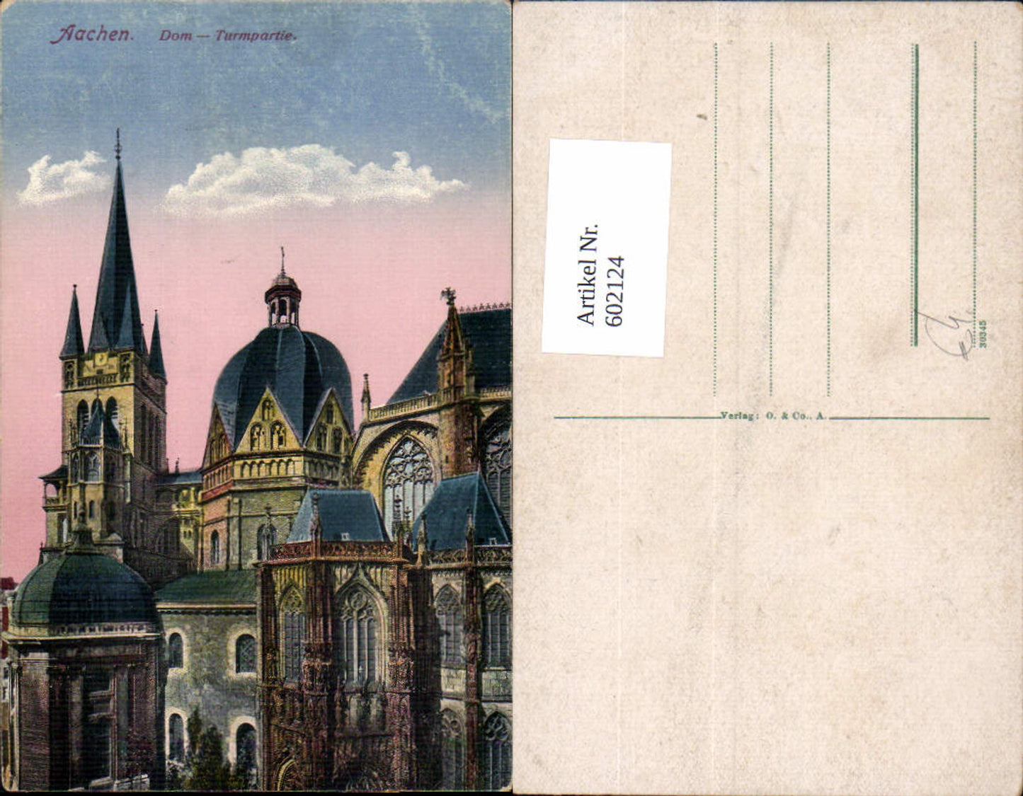 602124,Aachen Dom Turmpartie