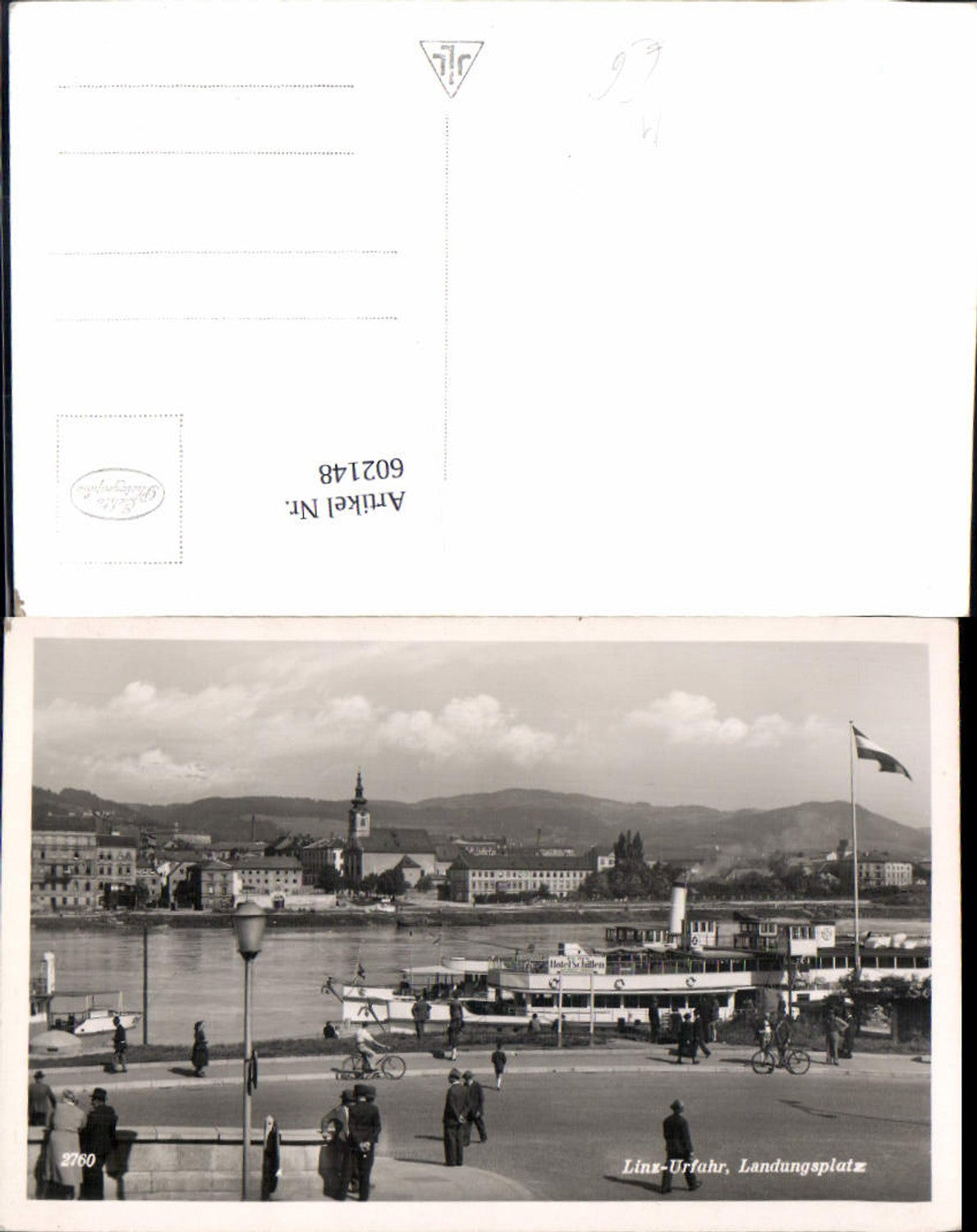 602148,Linz an der Donau Urfahr Landungsplatz m. Dampfer