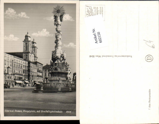 602150,Linz an der Donau Hauptplatz m. Dreifaltigkeitssäule