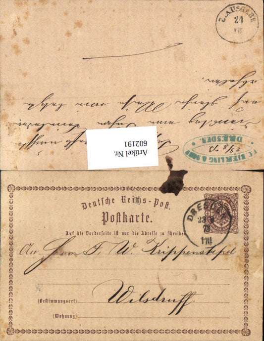 Alte Ansichtskarte – Old Postcard