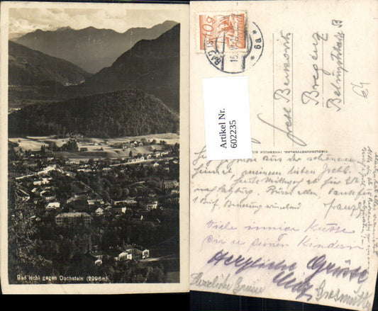 602235,Foto Ak Bad Ischl geg. Dachstein