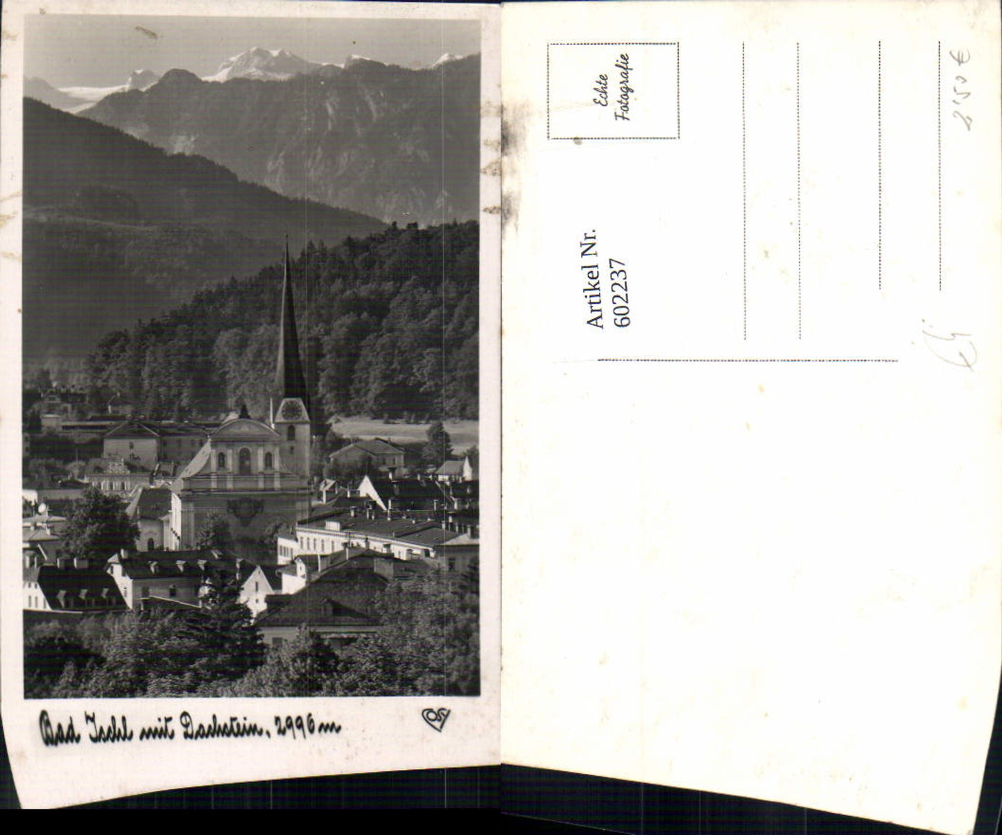 602237,Foto Ak Bad Ischl m. Dachstein pub Cosy