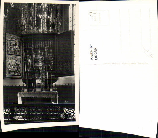 602239,Foto Ak Hallstatt Kirche Innen Altar